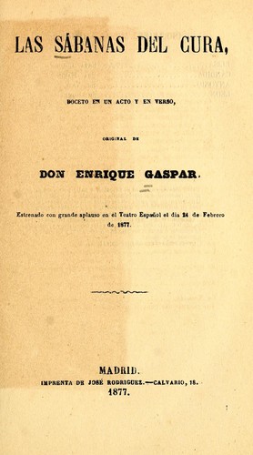 Cover for Las sábanas del cura