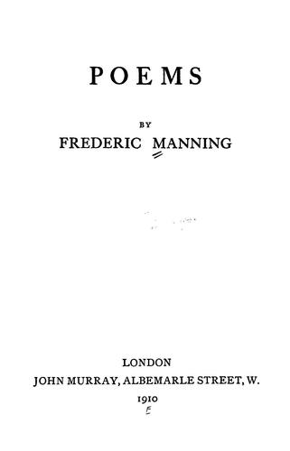 Cover for Poems