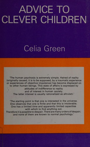 Cover for Advice to clever children