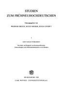 Cover for Das Stadt- und Bergrecht von Kremnica/Kremnitz