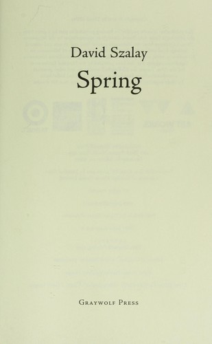 Cover for Spring