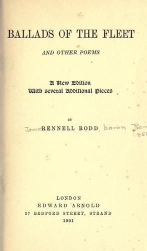 Cover for Ballads of the fleet and other poems