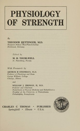 Cover for Physiology of strength