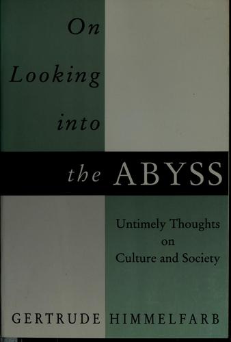Cover for On looking into the abyss