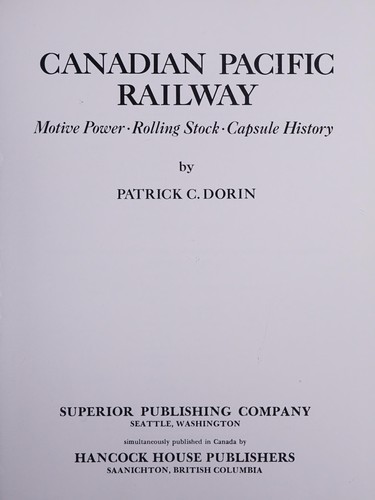 Cover for Canadian Pacific Railway