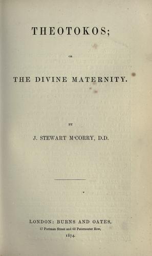 Cover for Theotokos