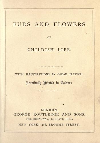 Cover for Buds and flowers of childish life