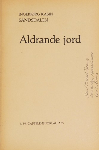 Cover for Aldrande jord