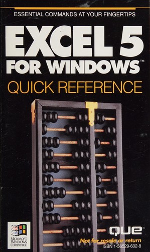 Cover for Using Excel 5 for Windows Special Bundle With Quick Reference