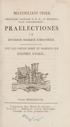 Cover for Praelectiones in diversos morbos chronicos