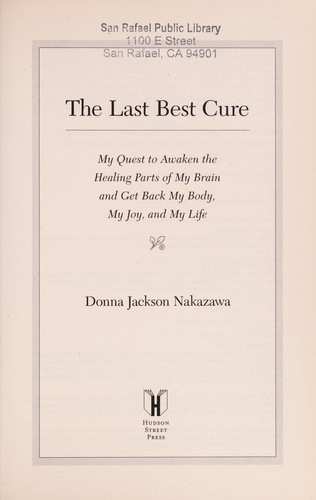 Cover for The last best cure