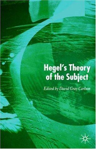 Cover for Hegel's Theory of the Subject