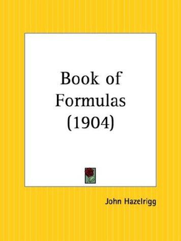 Cover for Book of Formulas
