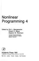 Cover for Nonlinear programming 4