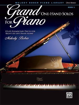 Cover for Grand Onehand Solos For Piano 8 Late Elementary Pieces For Right Or Left Hand Alone
