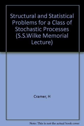 Cover for Structural and statistical problems for a class of stochastic processes.