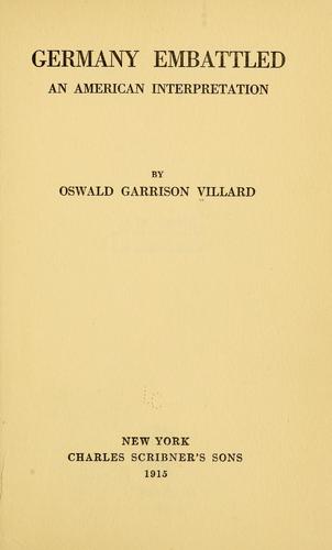 Cover for Germany embattled