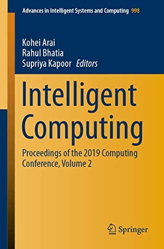 Cover for Intelligent Computing