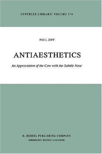 Cover for Antiaesthetics, an appreciation of The cow with the subtile nose