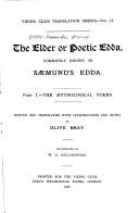 Cover for The Elder or Poetic Edda