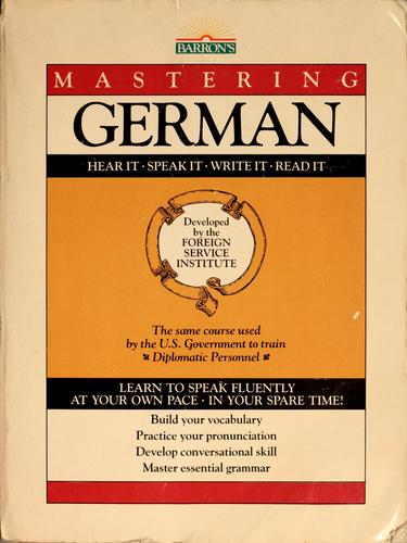 Cover for Mastering German