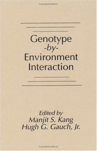 Cover for Genotype -by- environment interaction