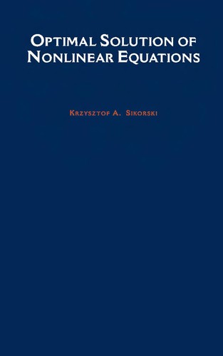 Cover for Optimal solution of nonlinear equations