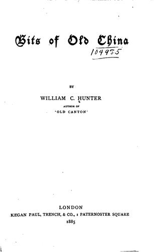 Cover for Bits of old China
