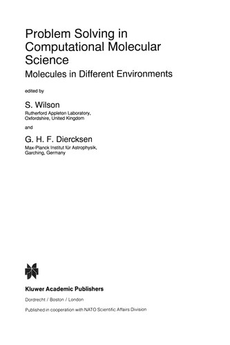 Cover for Problem Solving in Computational Molecular Science