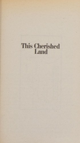 Cover for This Cherished Land
