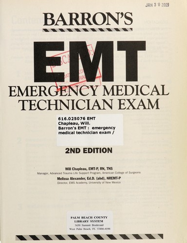 Cover for EMT basic exam
