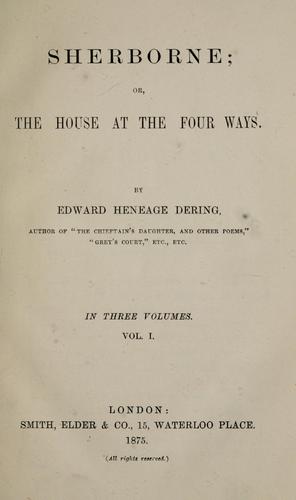 Cover for Sherborne, or, The house at the four ways