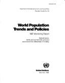 Cover for World population trends and policies