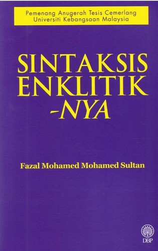 Cover for Sintaksis Enklitik-Nya