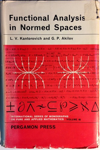 Cover for Functional analysis in normed spaces