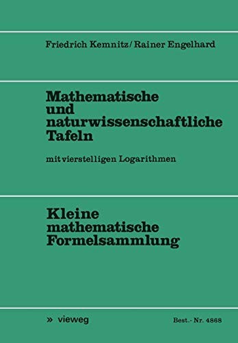 Cover for Mathematische und naturwissenschaftliche Tafeln