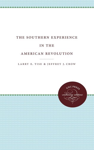 Cover for The Southern experience in the American Revolution