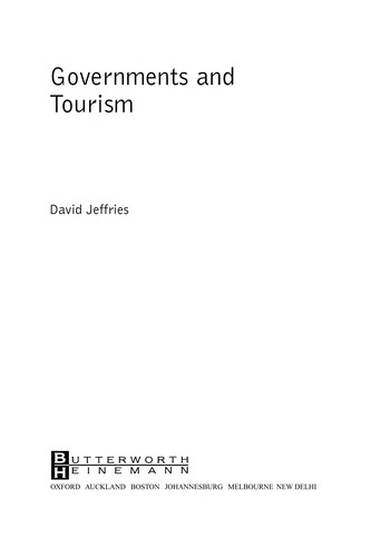 Cover for Governments and Tourism