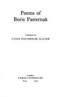 Cover for Poems of Boris Pasternak