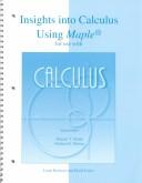 Cover for Insights Into Calculus Using Maple