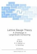 Cover for Lattice gauge theory