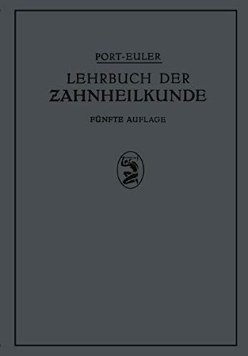 Cover for Lehrbuch der Zahnheilkunde