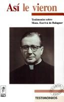 Cover for Así le vieron
