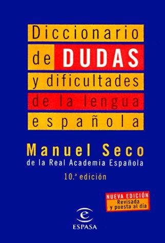 Cover for Dicc Dudas y Dificultades de la Leng Espan