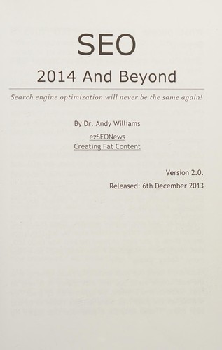 Cover for Seo 2014 & beyond