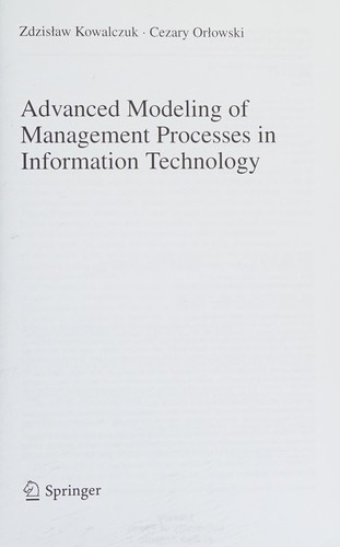 Cover for Advanced Modeling of Management Processes in Information Technology