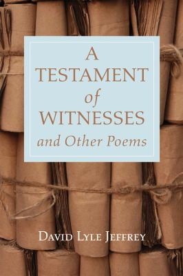 Cover for Testament of Witnesses and Other Poems