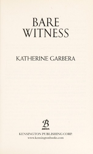 Cover for Bare witness
