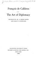Cover for The art of diplomacy