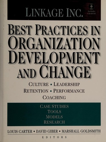 Cover for Best practices in organization development and change
